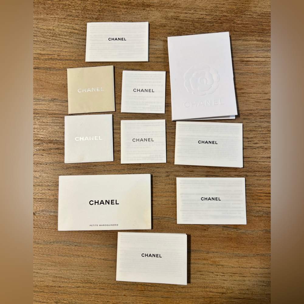 Chanel Care Booklets